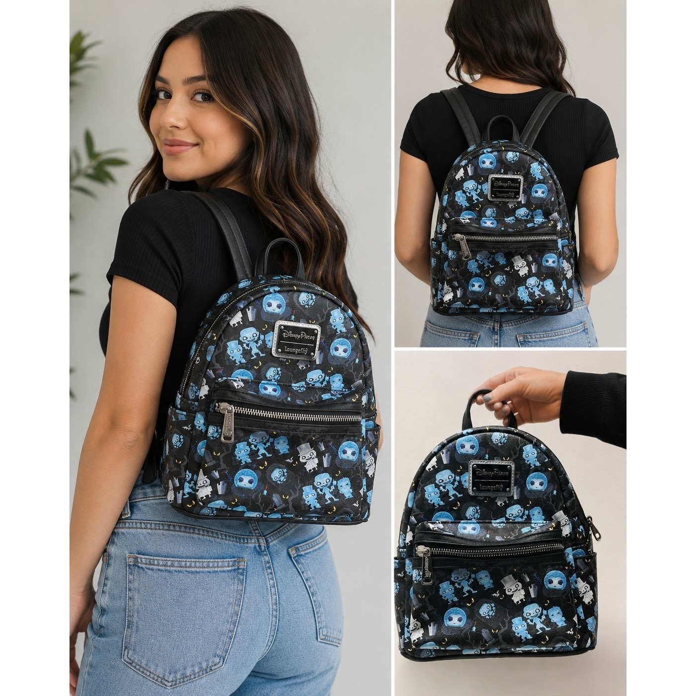 Disney Parks Magic Kingdom Haunted Mansion Loungefly Mini Backpack Funko Pop